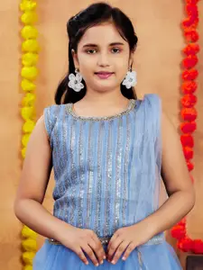 Aarika Girls Embroidered Ready to Wear Lehenga & Blouse With Dupatta