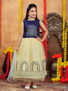 Aarika Girls Embellished Ready to Wear Lehenga & Blouse With Dupatta