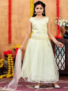 Aarika Girls Embroidered Ready to Wear Lehenga & Blouse With Dupatta