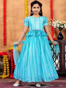 Aarika Girls Printed Ready to Wear Lehenga & Blouse With Dupatta