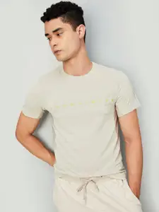 max Men Typography Printed Round Neck  T-shirt