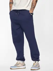 Snitch Men Relaxed-Fit Pure Cotton Joggers