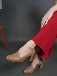 DressBerry Women Pointed Toe Block Sandals