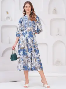 HIGHLIGHT FASHION EXPORT Women Fit & Flare Midi Dress