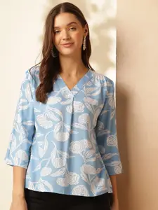 Anouk Women V-Neck Floral Printed Top