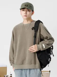 HERE&NOW Men Round Neck Sweatshirt