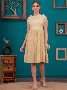 BAESD Women Fit & Flare Midi Dress