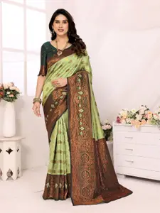 DIKONA DESIGNER Woven Design Zari Kanjeevaram Saree