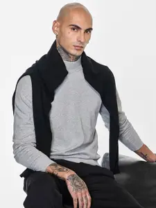 Snitch Men High Neck Pullover Sweater