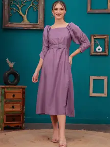 HIGHLIGHT FASHION EXPORT Women Fit & Flare Midi Dress