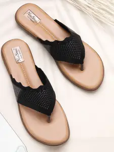 NATSHUZ Women One Toe Flats