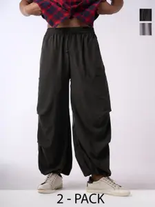 IZF Men Pack Of 2 Loose Fit Air Parachute Pants