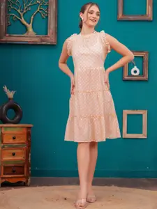 BAESD Women Cotton Fit & Flare Midi Dress