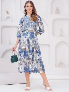 BAESD Women Fit & Flare Midi Dress