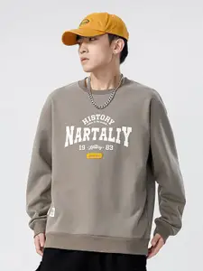 HERE&NOW Men Long Sleeves Ribbed Sweatshirt