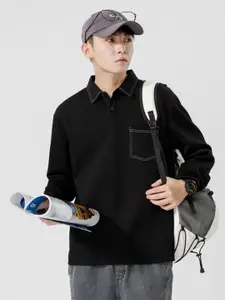 HERE&NOW Men Long Sleeves Ribbed Sweatshirt