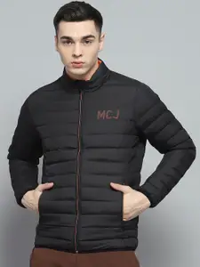 Monte Carlo Men Mock Collar Solid Casual Lightweight Puffer Jacket