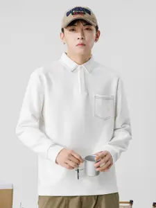 HERE&NOW Men Long Sleeves Ribbed Sweatshirt