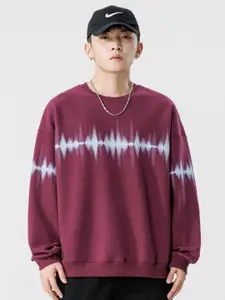 HERE&NOW Men Long Sleeves Ribbed Sweatshirt