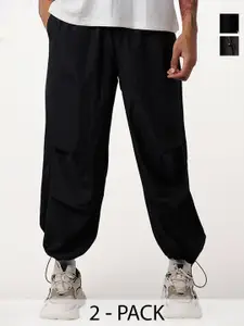 IZF Men Pack Of 2 Loose Fit Air Parachute Pants