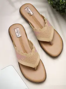 NATSHUZ Women Open Toe Flats