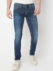 SPYKAR Men Cotton Slim Fit Low-Rise Light Fade Stretchable Jeans