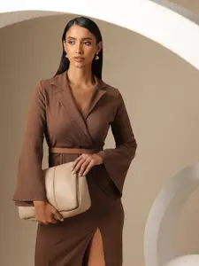 Chemistry Flared Sleeves Wrap Dress