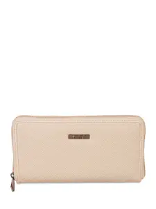 Metro Women Textured Zip Around Wallet