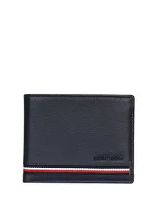 Tommy Hilfiger Men Textured Leather Two Fold Wallet