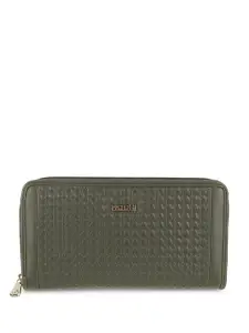 Mochi Women Textured Zip Around Wallet
