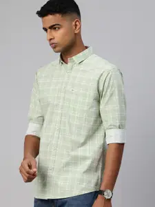 Majestic Man Opaque Checked Casual Shirt