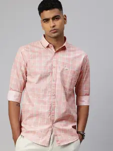 Majestic Man Opaque Checked Casual Shirt