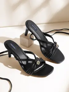 Nautica Slim Heeled Sandals With Metallic Detail