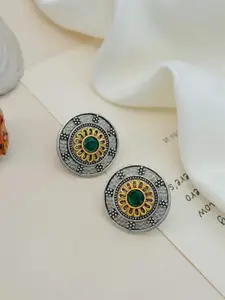 ABDESIGNS Silver Plating Spherical Shaped Studs Earrings