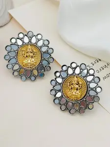 ABDESIGNS Silver Plating Spherical Shaped Studs Earrings