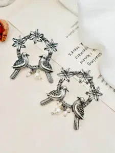 ABDESIGNS Silver Plating Birds Shaped Studs Earrings