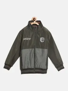 Duke Boys Colourblocked Cotton Front-Open Sweatshirt