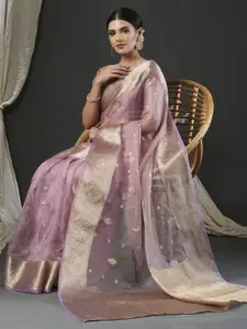 KALINI Woven Design Zari Organza Banarasi Saree