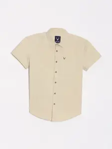 Allen Solly Junior Boys Slim Fit Spread Collar Casual Shirt  With Detachable Hoodie