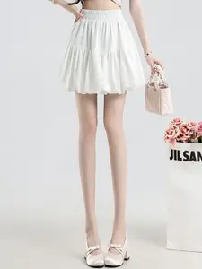 StyleCast Women Flared Tiered Mini Skirt