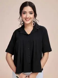 Fashion Ritmo Women Relaxed Fit Shirt Style Top