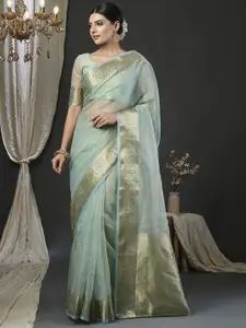 KALINI Zari Woven Design Organza Banarasi Saree