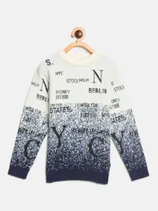 Duke Boys Self Design Round Neck Pullover Sweater