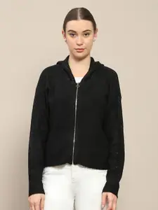 Madame Women Hooded Front-Open Sweaters