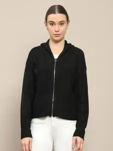 Madame Women Hooded Front-Open Sweaters