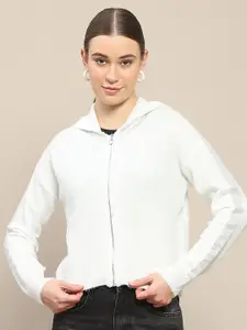 Madame Women Hooded Front-Open Sweaters