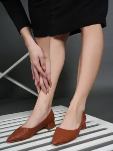 Lavie Women Woven Design Block Pumps