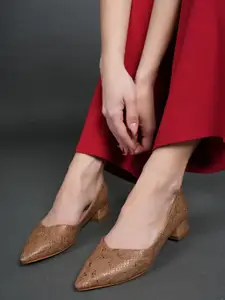 Lavie Textured Block Heel Sandals