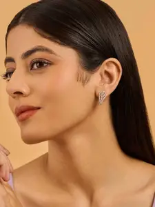 Kushal's Fashion Jewellery Rose Gold-Plated Zircon-Embellished Bridal Adjustable Ring