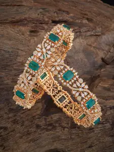 Kushal's Fashion Jewellery Embellished Bridal Zircon-Stone Studded Anklet